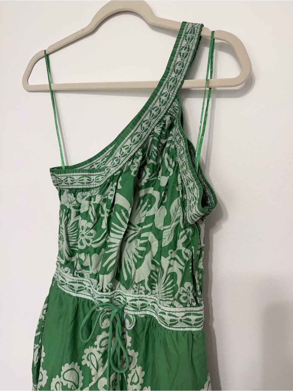 FARM Rio Green One-Shoulder Floral Maxi Dress - Picture 4 of 9